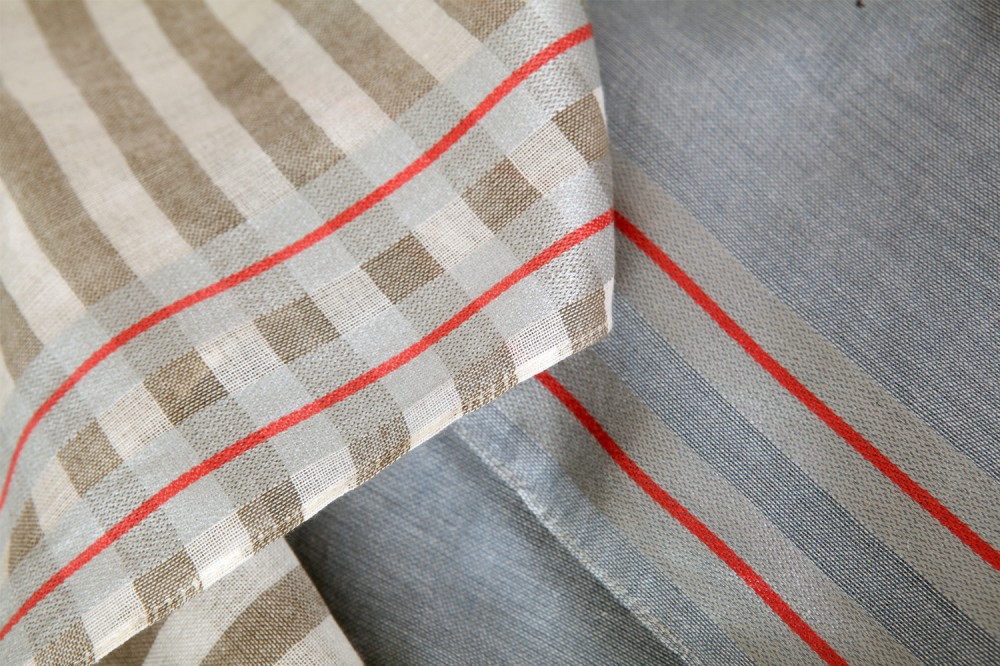 Colour Block Stripe<br/>Cotton / Silk